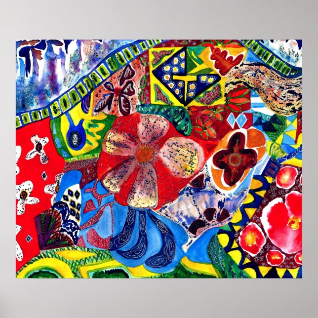 Pôster O Bench 1 de Gaudi. (Frente)