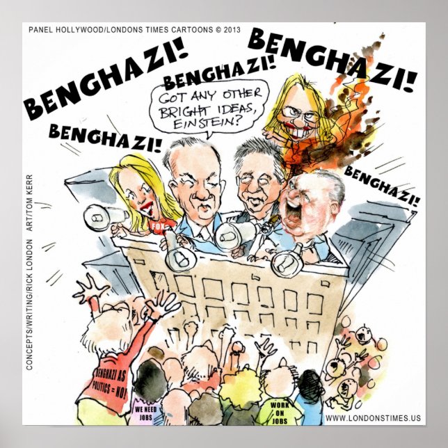 Pôster O Benghazi Shuffle Cartaz Divertido (Frente)