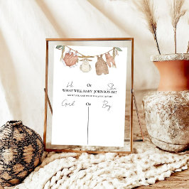 Poster O Boho Rouba-Lhe O Que O Bebê Vai Assinar.