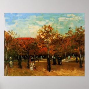 Poster O Bois de Boulogne por Van Gogh,