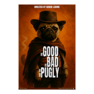 Pôster O Bom o Mau & o Pugly Paródia de Filme