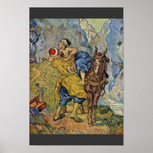 Pôster O bom samaritano (após Delacroix) por Vincent