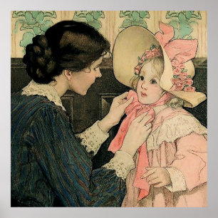 Poster O Boné Rosa por Jessie Willcox Smith