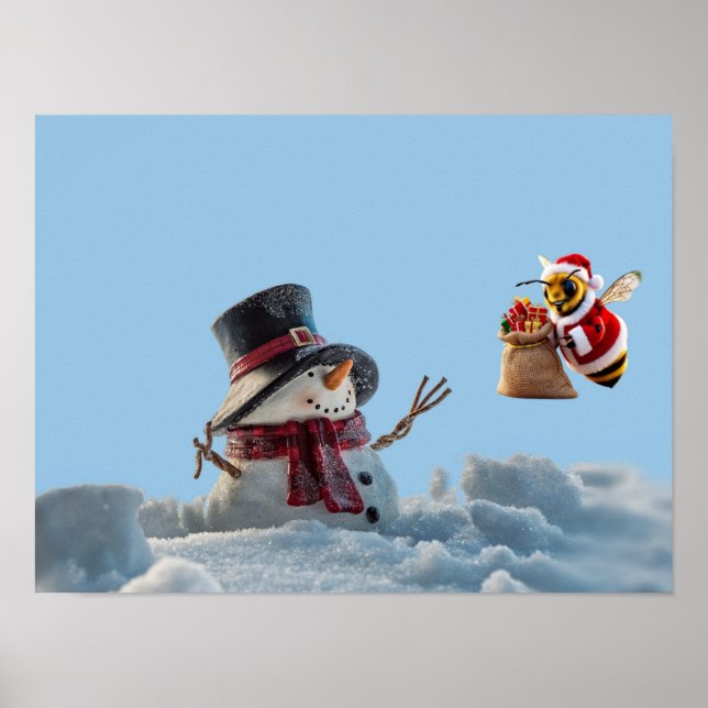 Poster O Boneco de Neve e a Abelha (Frente)
