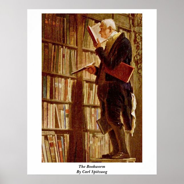 Poster O Bookworm De Carl Spitzweg (Frente)