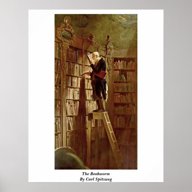 Poster O Bookworm De Carl Spitzweg (Frente)