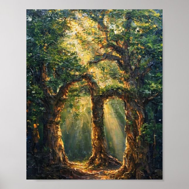 Poster O Bosque Senciente: Uma Aparição Dourada se Manife (Frente)