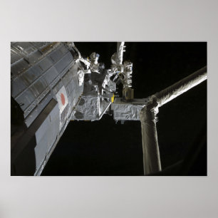 Poster O braço robótico do experimento japonês Modu