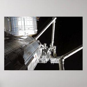 Poster O braço robótico do experimento japonês Modu 2