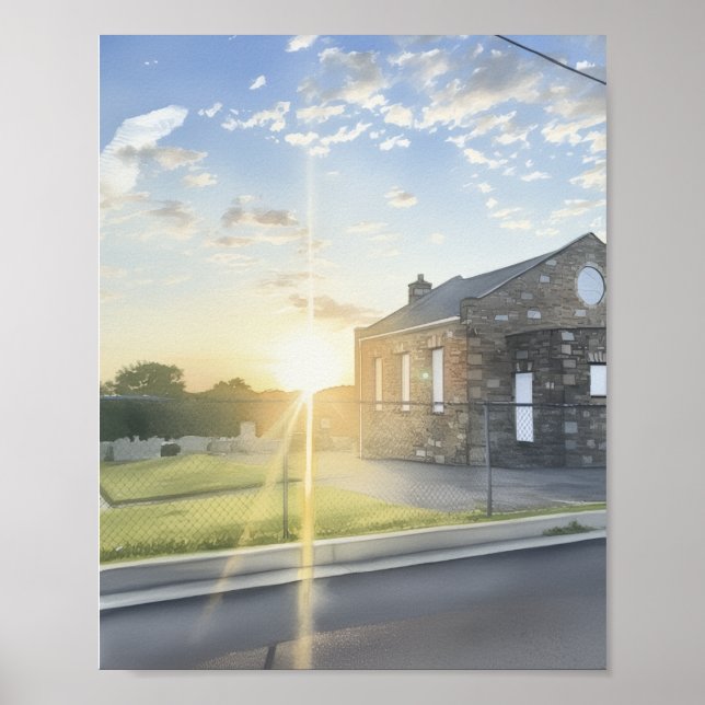 Poster O brilho do sol pela manhã (Frente)