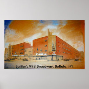 Pôster O Broadway de Sattler 998, búfalo, NY