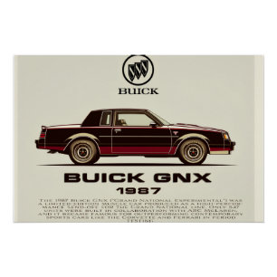Pôster O Buick GNX de 1987