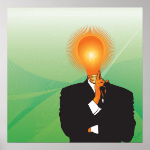 Pôster O bulbo o mais brilhante na gaveta da faca