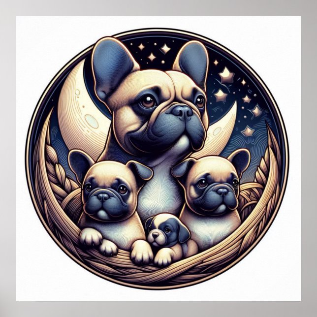 Poster O Bulldog Francês, Companion Dog (Frente)