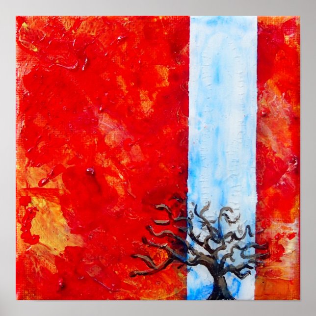 Pôster O Burning Bush de Moisés - Êxodo 3:1-22 (Frente)