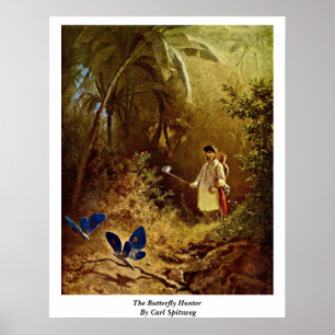Pôster O caçador da borboleta por Carl Spitzweg