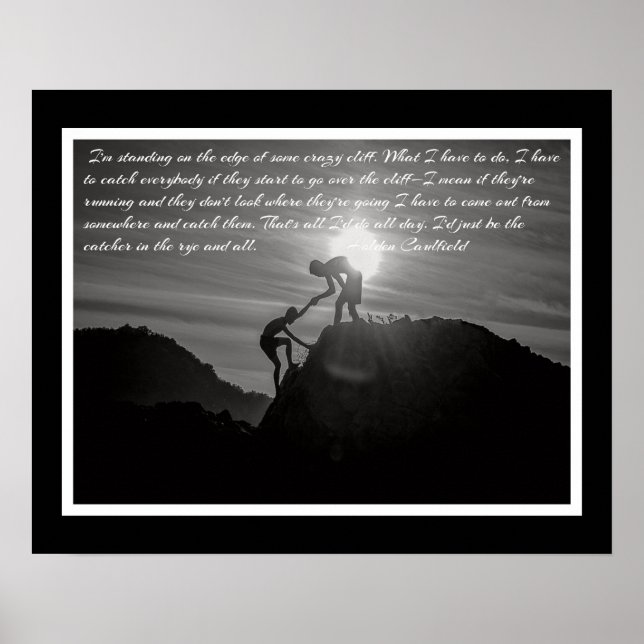 Poster O Caçador na Cotação Rye-Holden Caulfield (Frente)