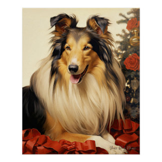 Pôster O Cachorro Collie 003 - Odessa Leyendecker