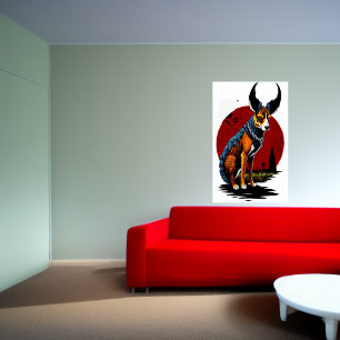 Poster O Cachorro Corado Arte AI