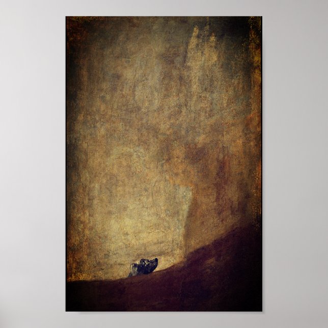 Poster O Cachorro (El Perro) - de Francisco Goya (Frente)