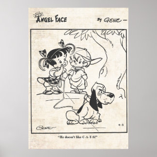 Poster "O Cachorro não gosta de gatos"