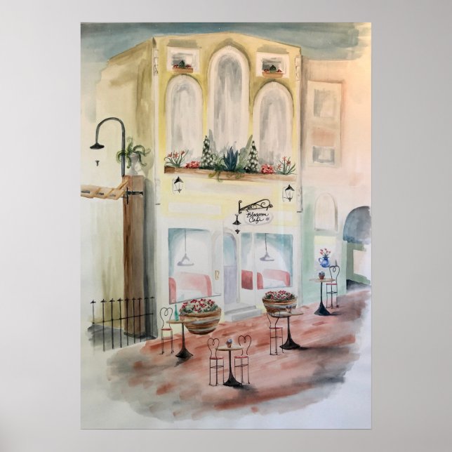 Poster O café Blossom (Frente)