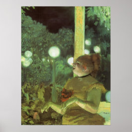 Poster O Cafe Concert por Edgar Degas, Arte Fino Vintage