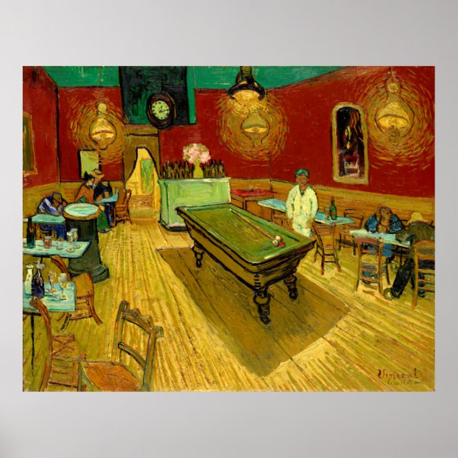 Poster O Café da Noite Vincent Van Gogh (Frente)
