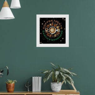 Poster O Café Encontra a Bondade da Terra – Cosmic Brew c