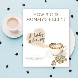 Poster O café está passando Qual é o tamanho da barriga d