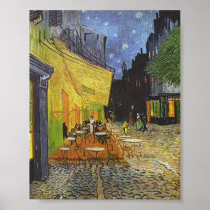 Poster O Cafe Terrace da Noite por Van Gogh