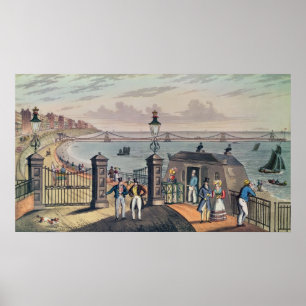 Poster O cais Chain na parte dianteira em Brigghton