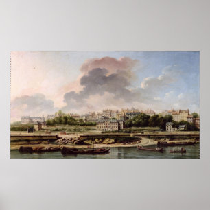 Poster O cais e a vila de Passy em 1757