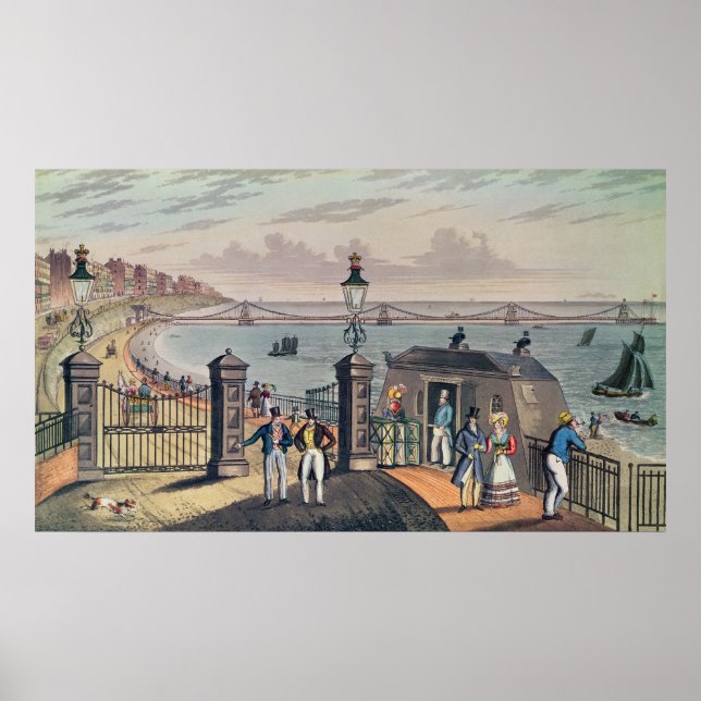Poster O cais na frente em Brighton (Frente)