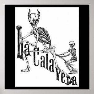 Pôster O Calavera Infernal. O dia dos mortos