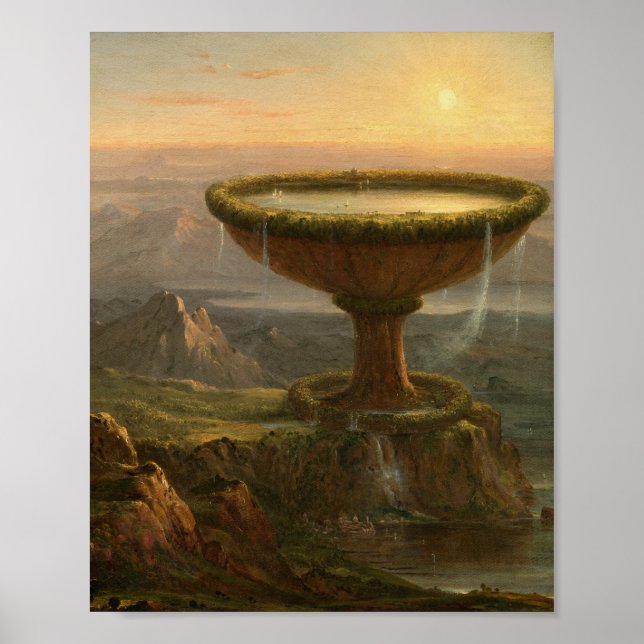 Poster O Cálice do Titã (1833) - Thomas Cole (Frente)