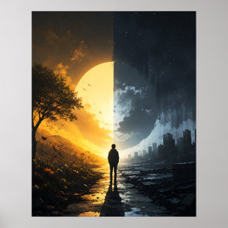 Poster O Caminho Silencioso Entre a Luz e a Escuridão