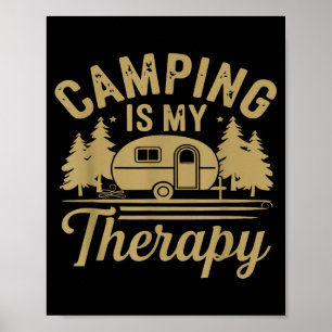Poster O camping é minha terapia