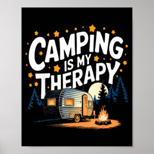 Poster O camping é minha terapia