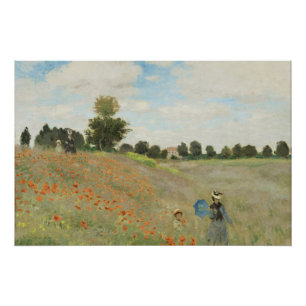 Pôster O Campo de Papoulas perto de Argenteuil de Claude 