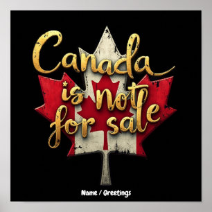 Poster O Canadá Não está à Venda Celebrando o Orgulho Can