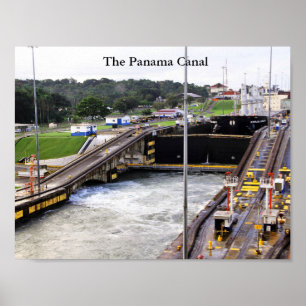 Poster O canal do Panamá, fotografia alta de Def