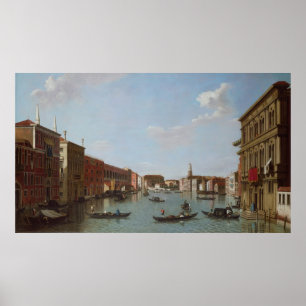 Pôster O canal grande e o San Geremia, Veneza