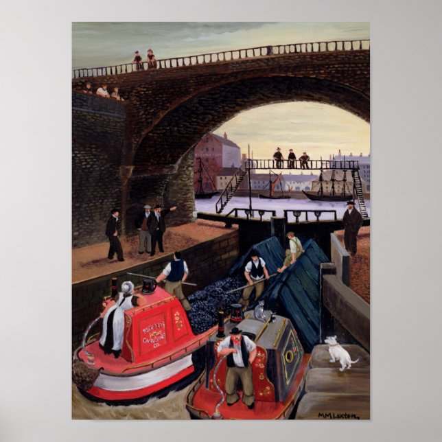 Pôster O Canal Lock do Regent (Frente)