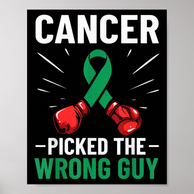 Poster O Cancer Da Fita De Consciência Do câncer de figad (Frente)