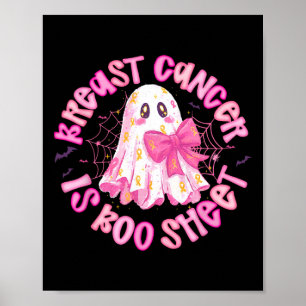 Poster O Cancer Da Mama É Arco De Coquetes Rosa Cor-De-Ro