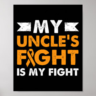 Poster O Cancer Ni da Consciência da Leucemia do Meu Tio