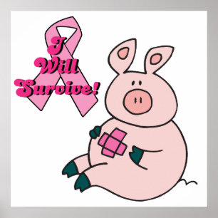 Pôster o cancer vai sobreviver a porco