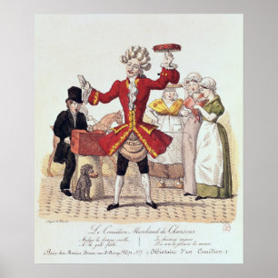 Poster O cantor da rua, gravado por Alois Senefelder