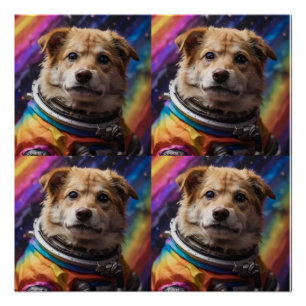 Pôster o cão astronauta